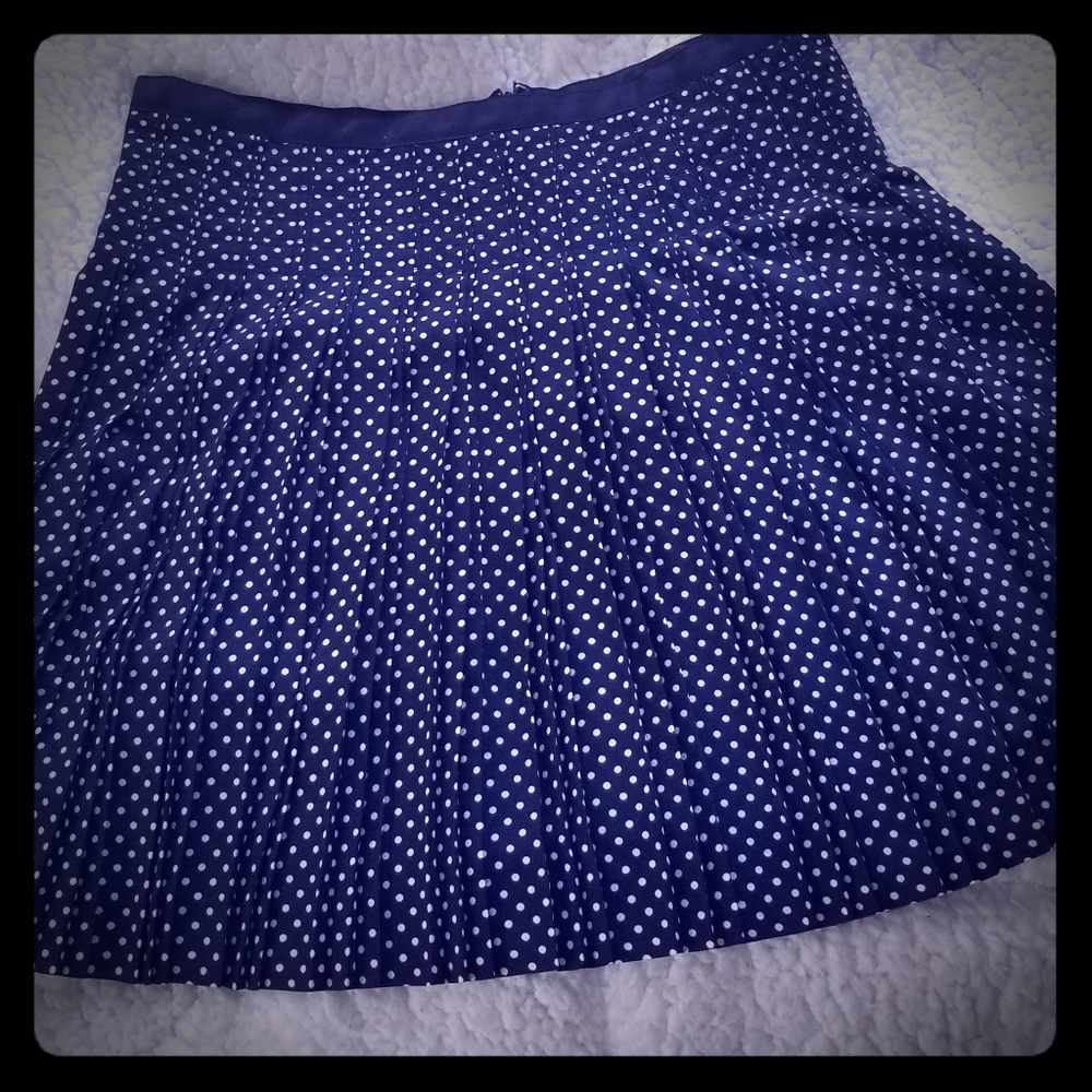 Pletted Pocka Dot Dress